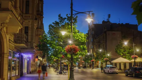Smart street lighting has supported the city of Lodz's regeneration by creating safe and attractive public spaces at night